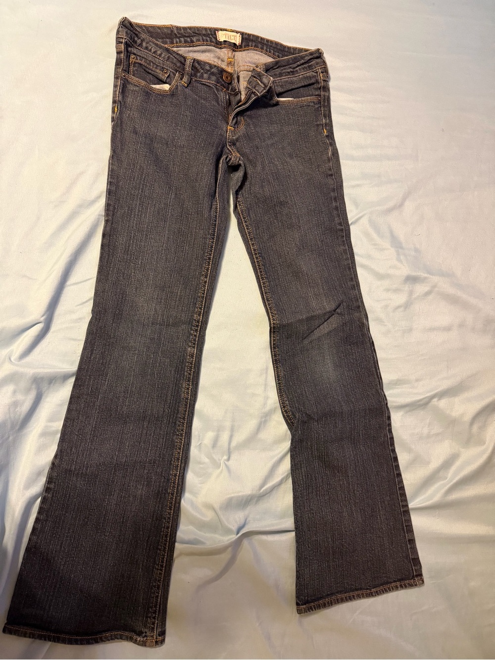 TILT Women's Dark Gray Flare Jeans